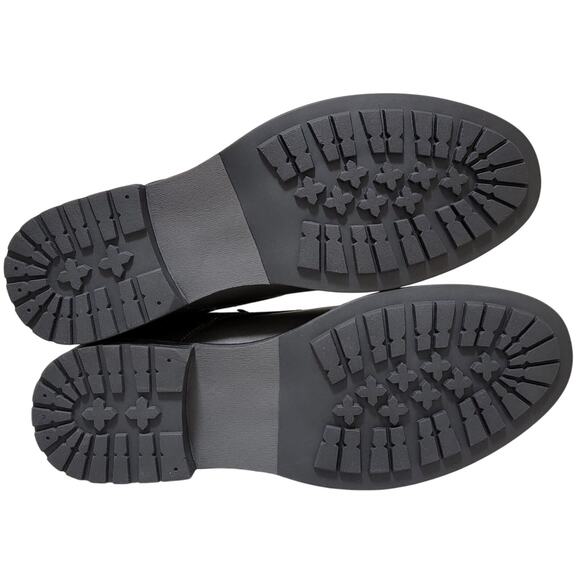 Club Room Westin Men Combat Work Dress Boots Size US 11M Grey Faux Leather - Picture 3 of 4